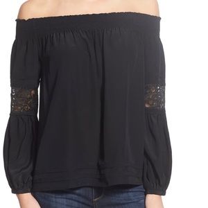 Chelsea 28 silk off the shoulder top.